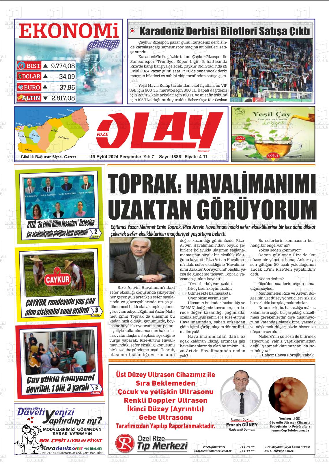 RİZE OLAY Gazetesi