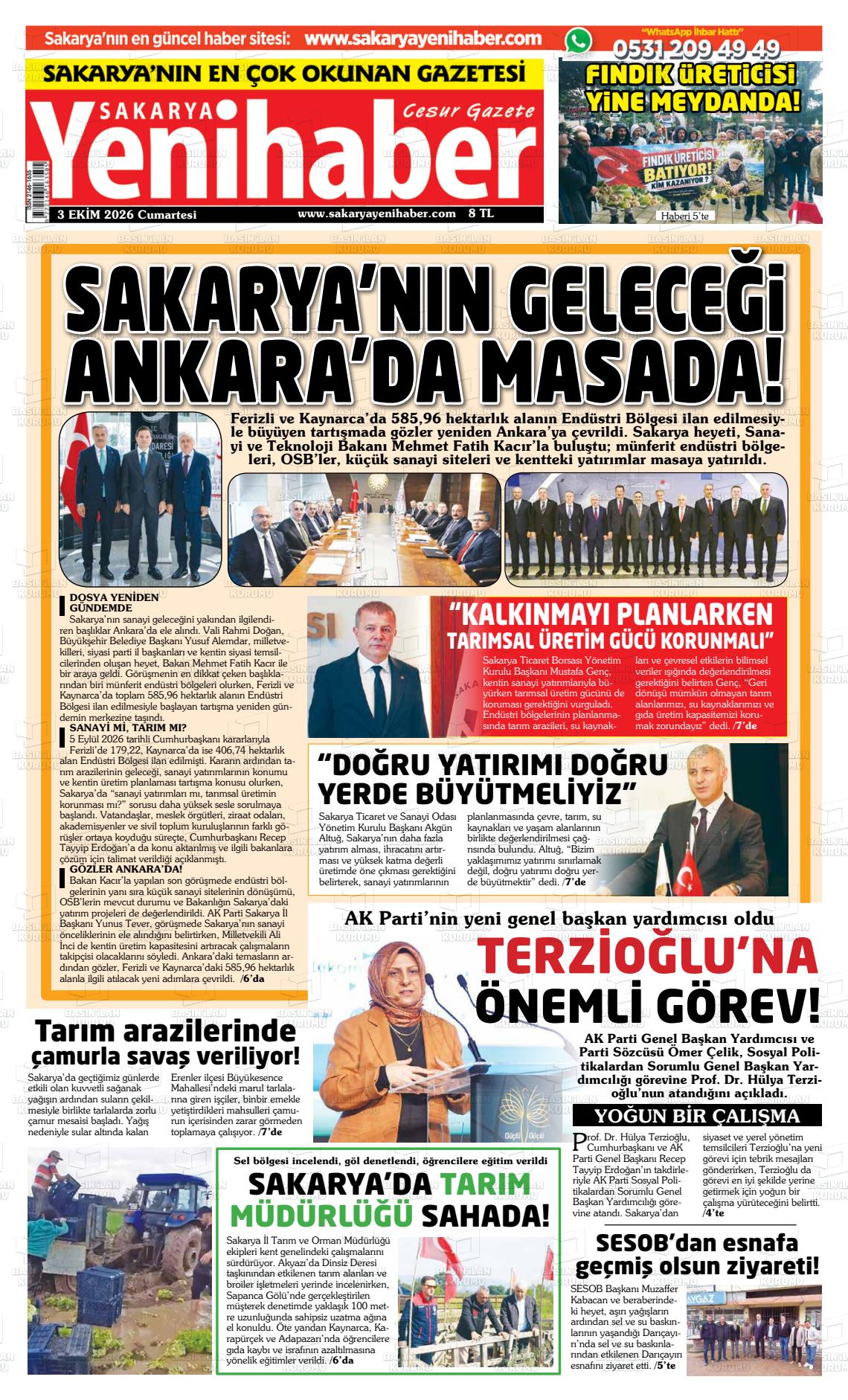SAKARYA YENİHABER Gazetesi