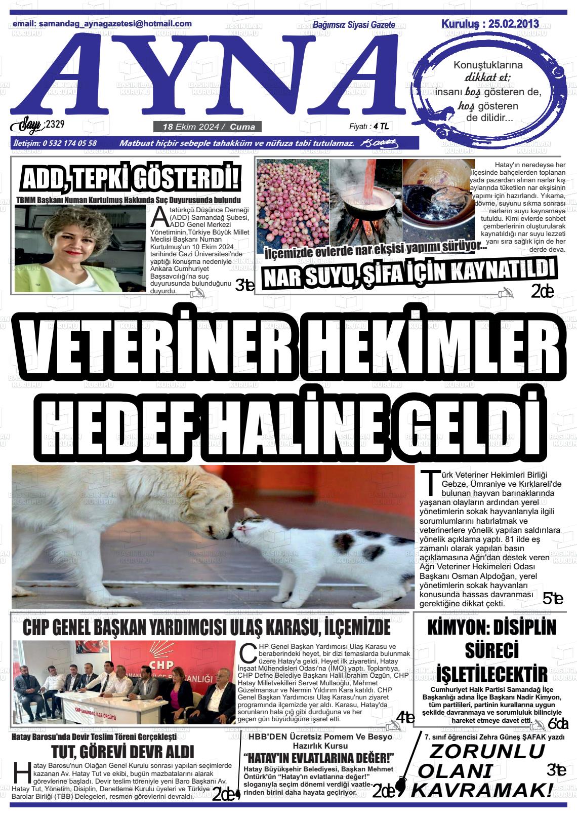 SAMANDAĞ AYNA Gazetesi