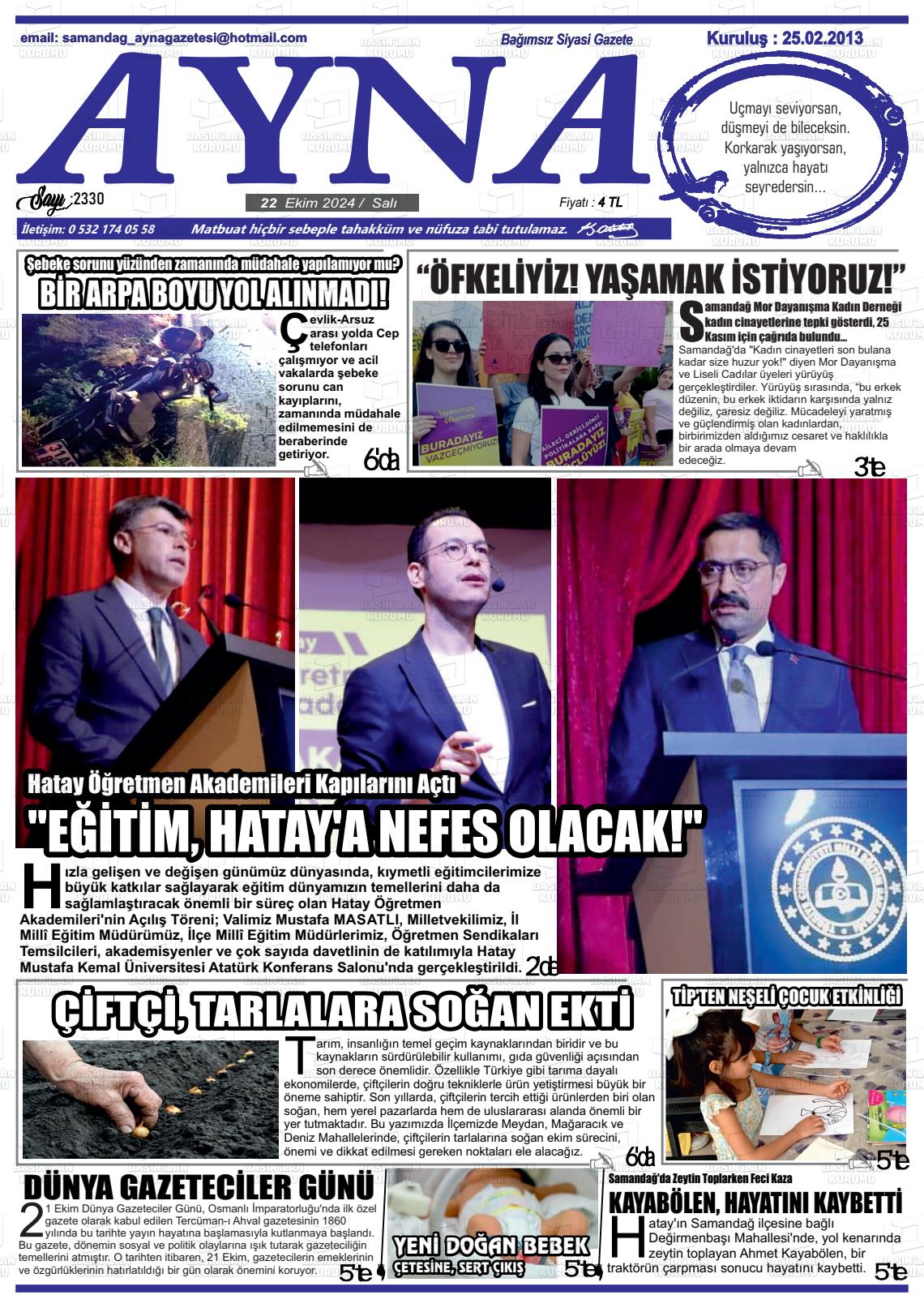 SAMANDAĞ AYNA Gazetesi