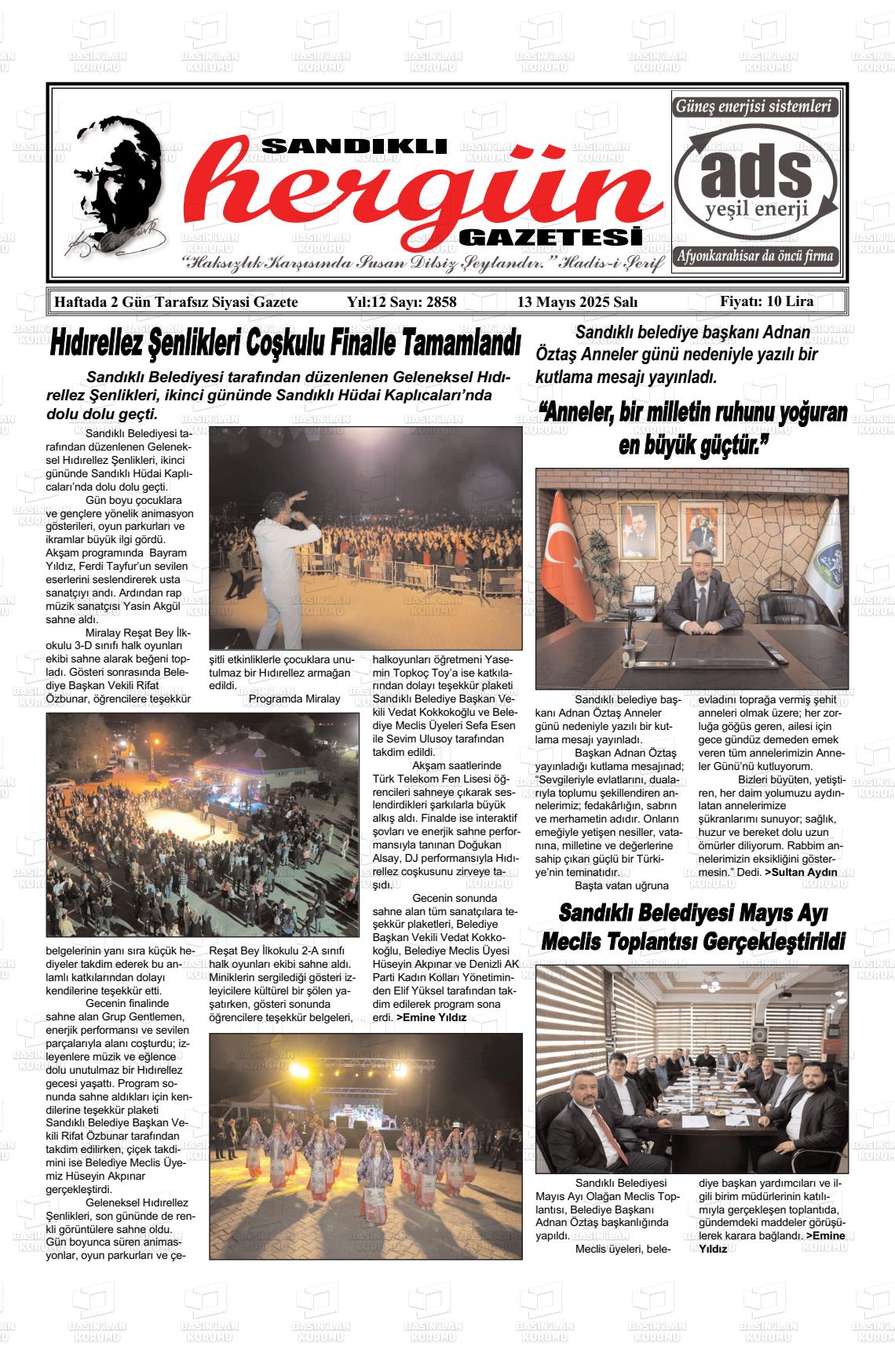 SANDIKLI HERGÜN Gazetesi