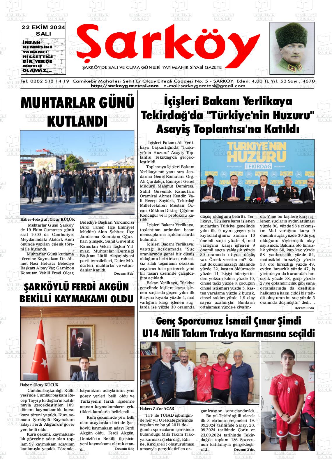 ŞARKÖY Gazetesi