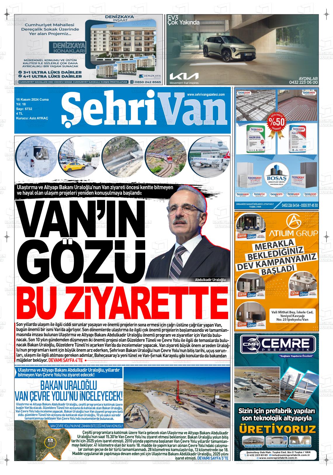 ŞEHRİVAN Gazetesi