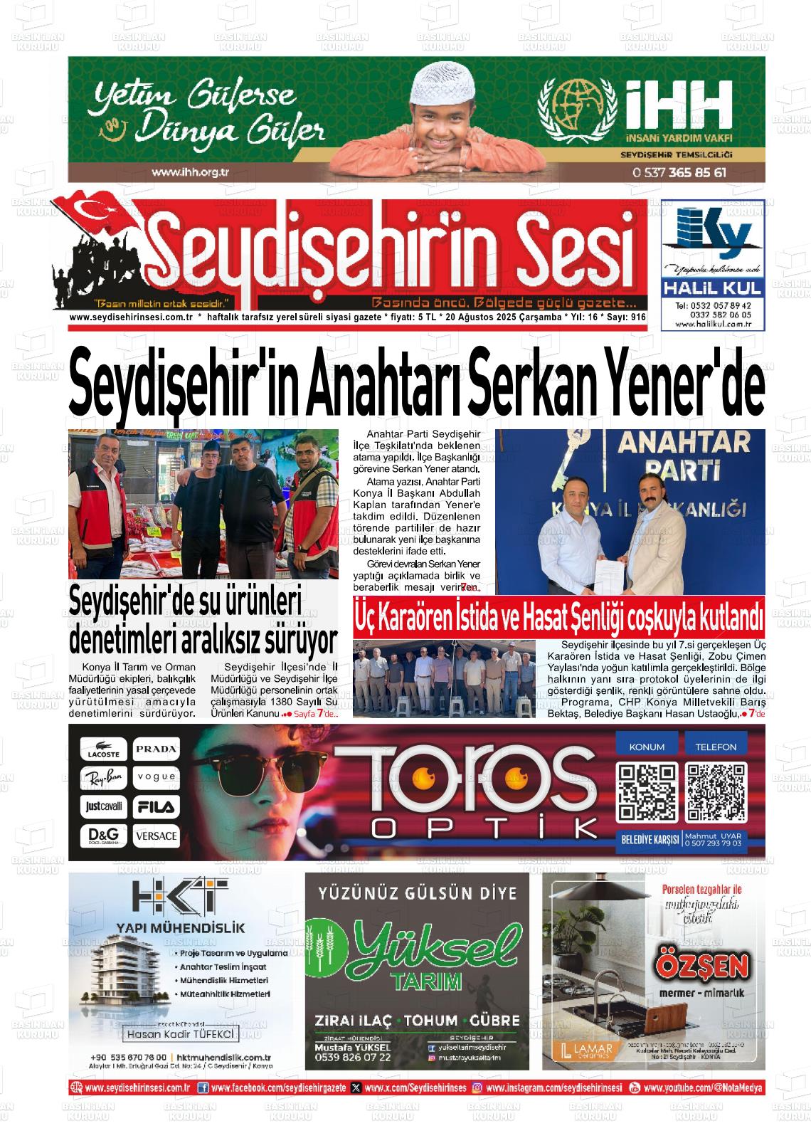 SEYDİŞEHİR'İN SESİ Gazetesi