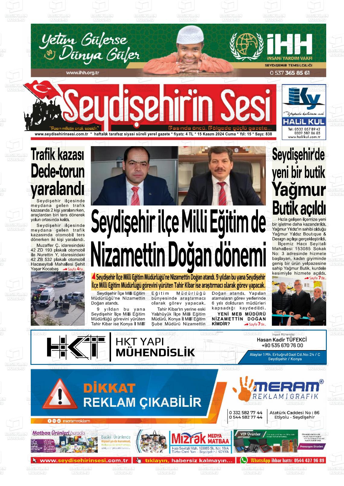 SEYDİŞEHİR'İN SESİ Gazetesi