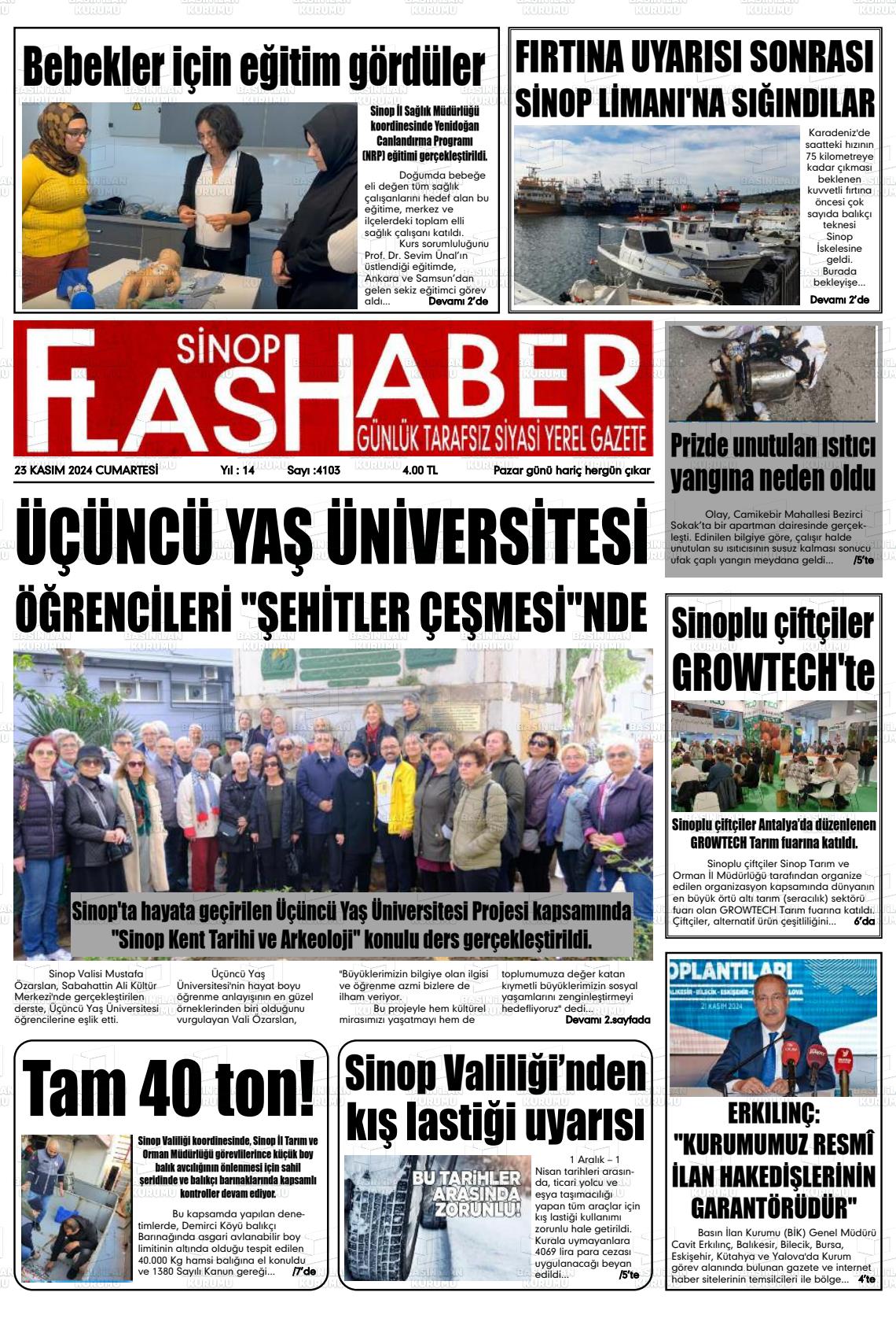 SİNOP FLASHABER Gazetesi