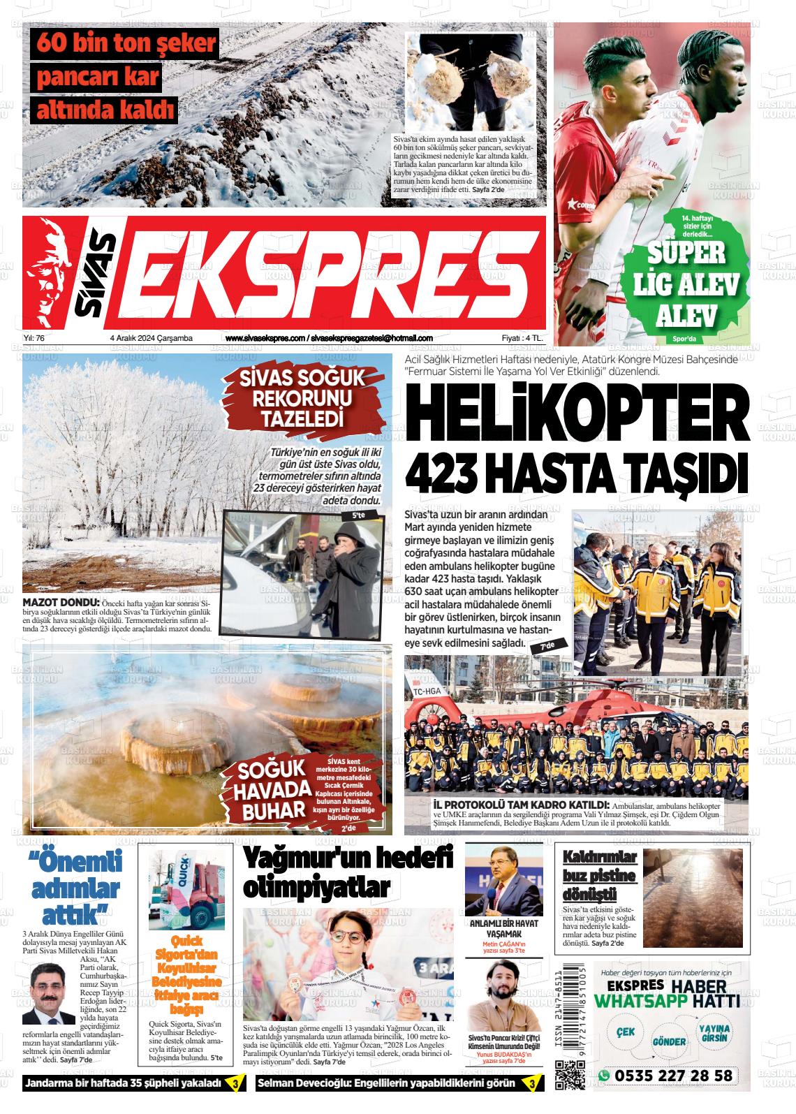 SİVAS EKSPRES Gazetesi