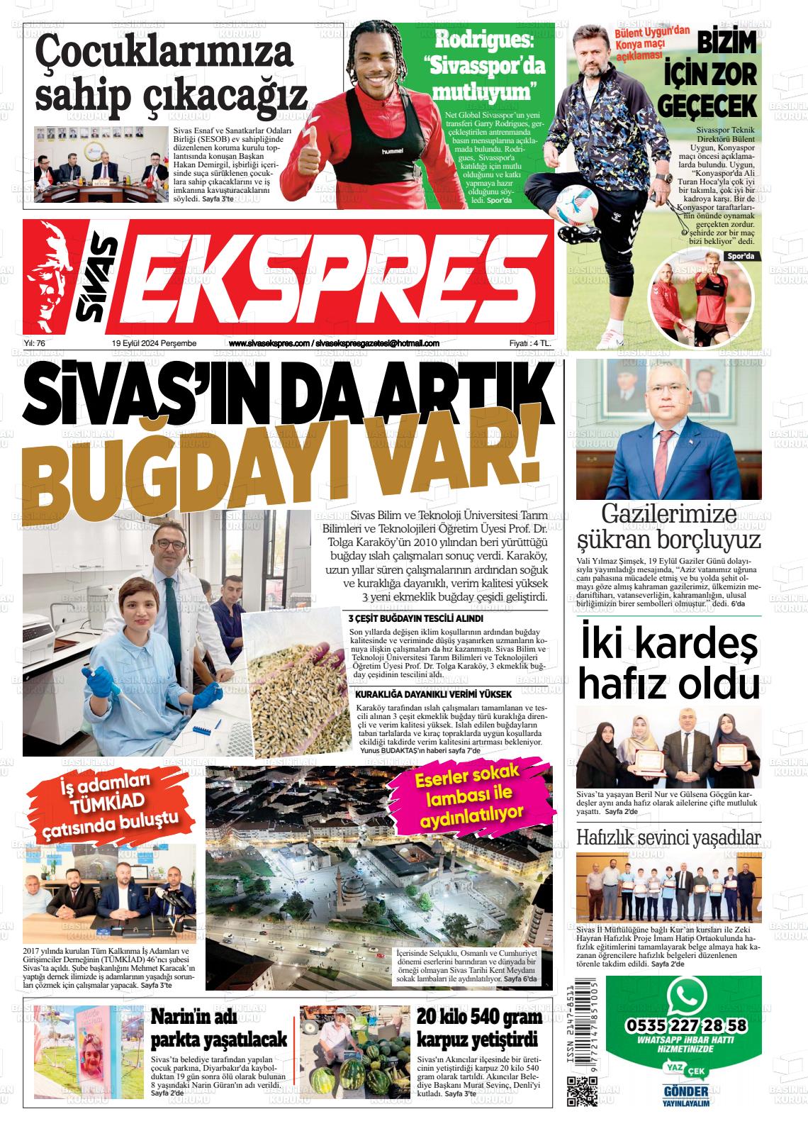 SİVAS EKSPRES Gazetesi