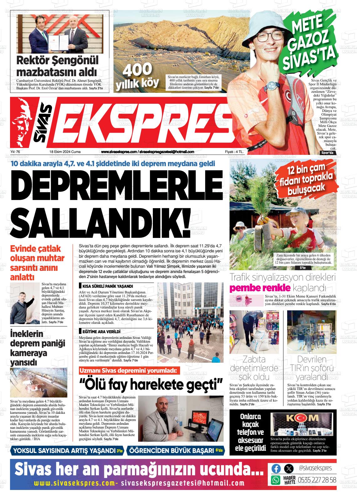 SİVAS EKSPRES Gazetesi