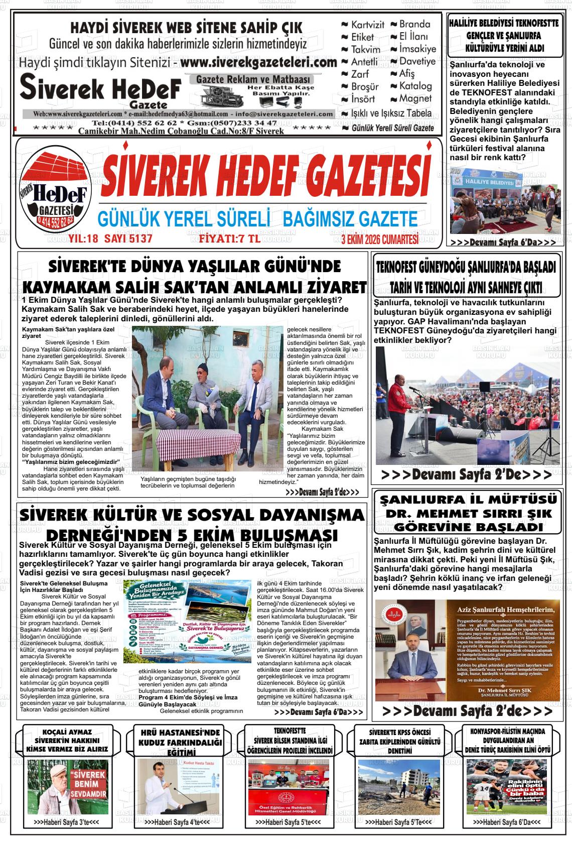 SİVEREK HEDEF Gazetesi