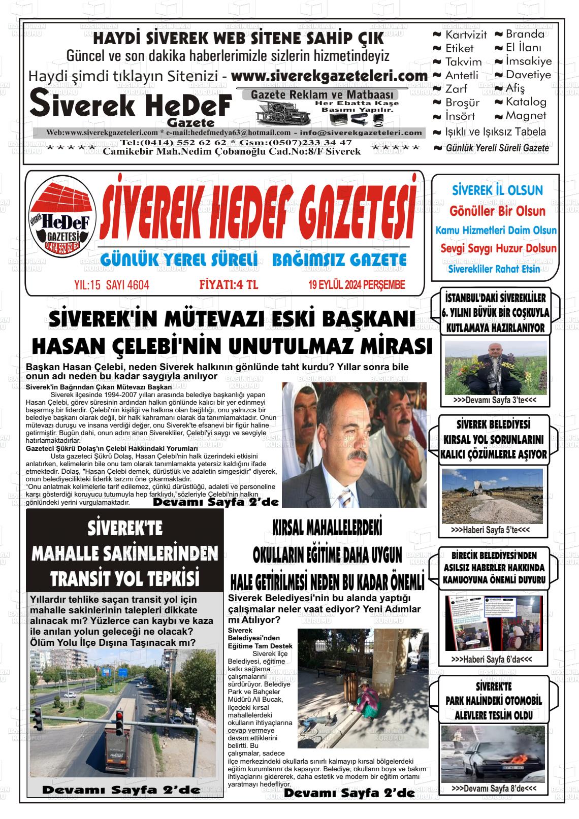 SİVEREK HEDEF Gazetesi