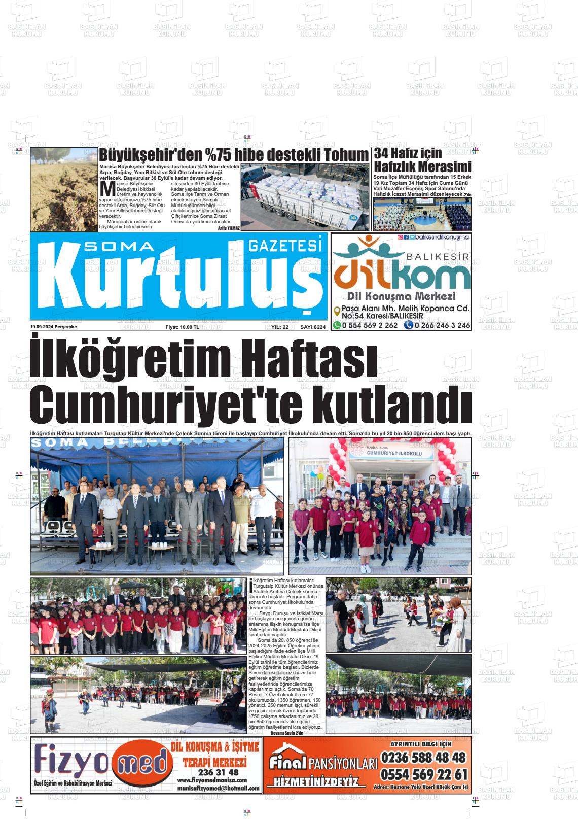 SOMA KURTULUŞ Gazetesi