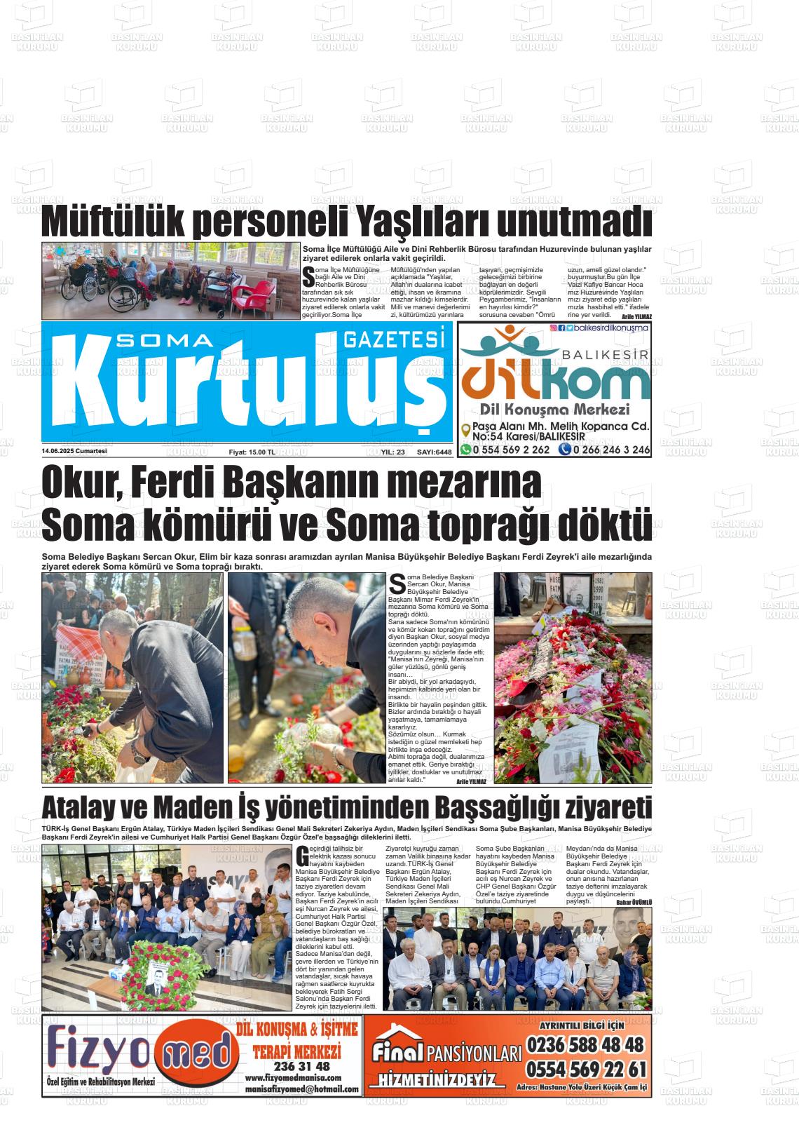 SOMA KURTULUŞ Gazetesi