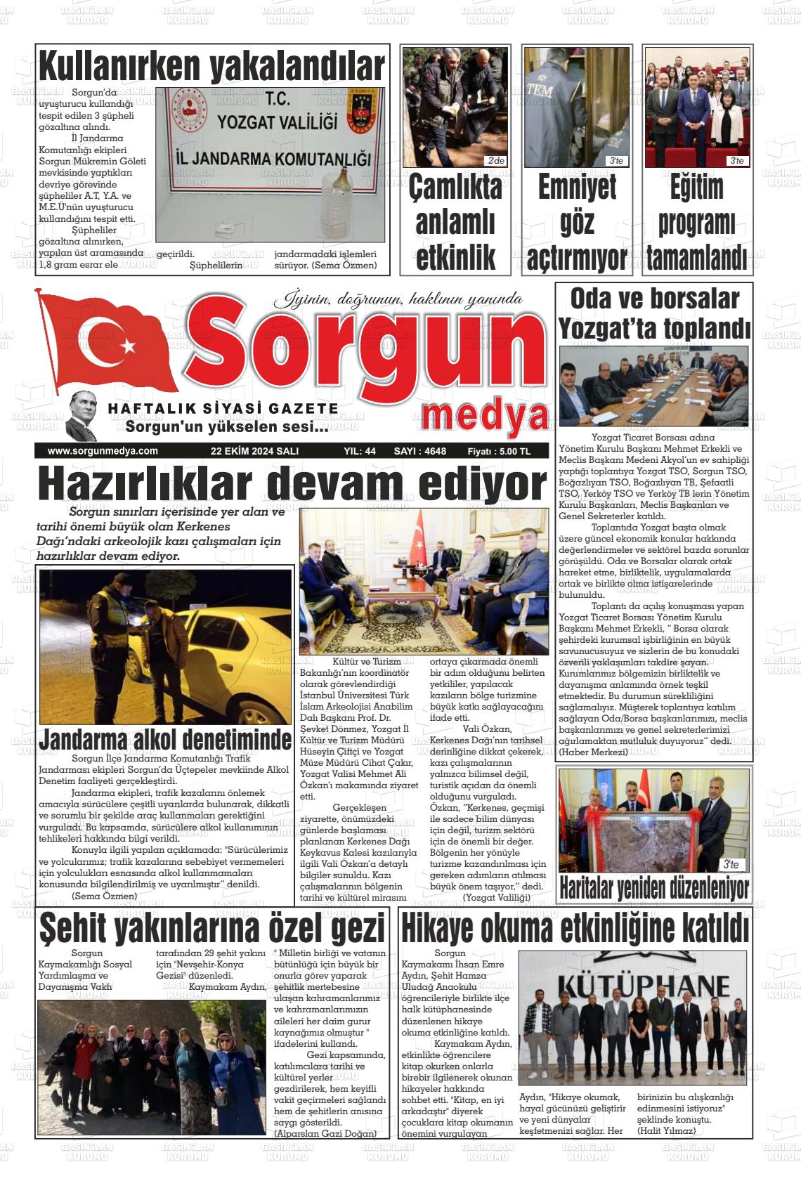 SORGUN MEDYA Gazetesi