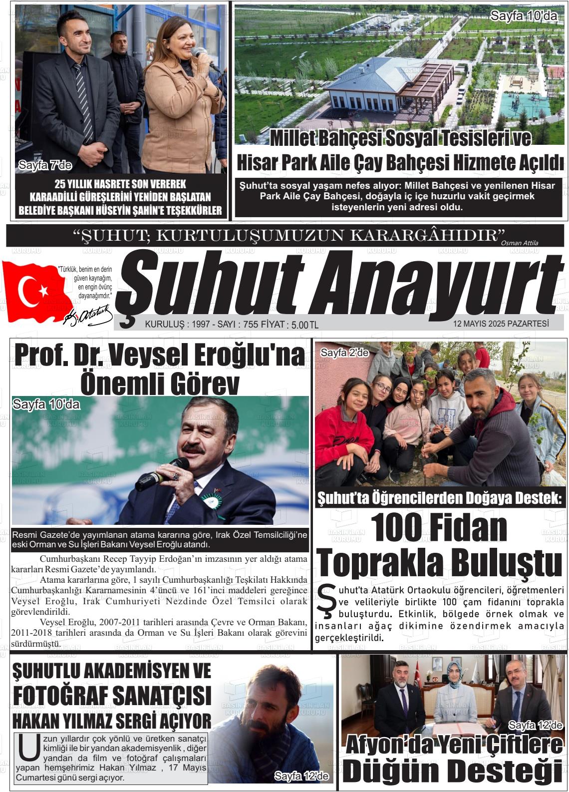 ŞUHUT ANAYURT Gazetesi