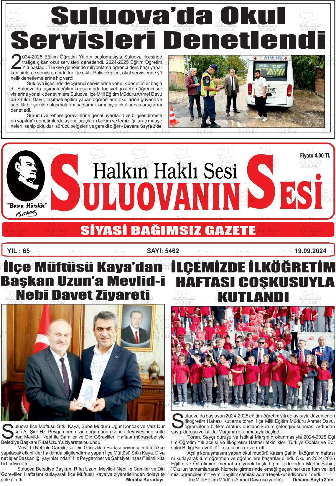 SULUOVA'NIN SESİ Gazetesi