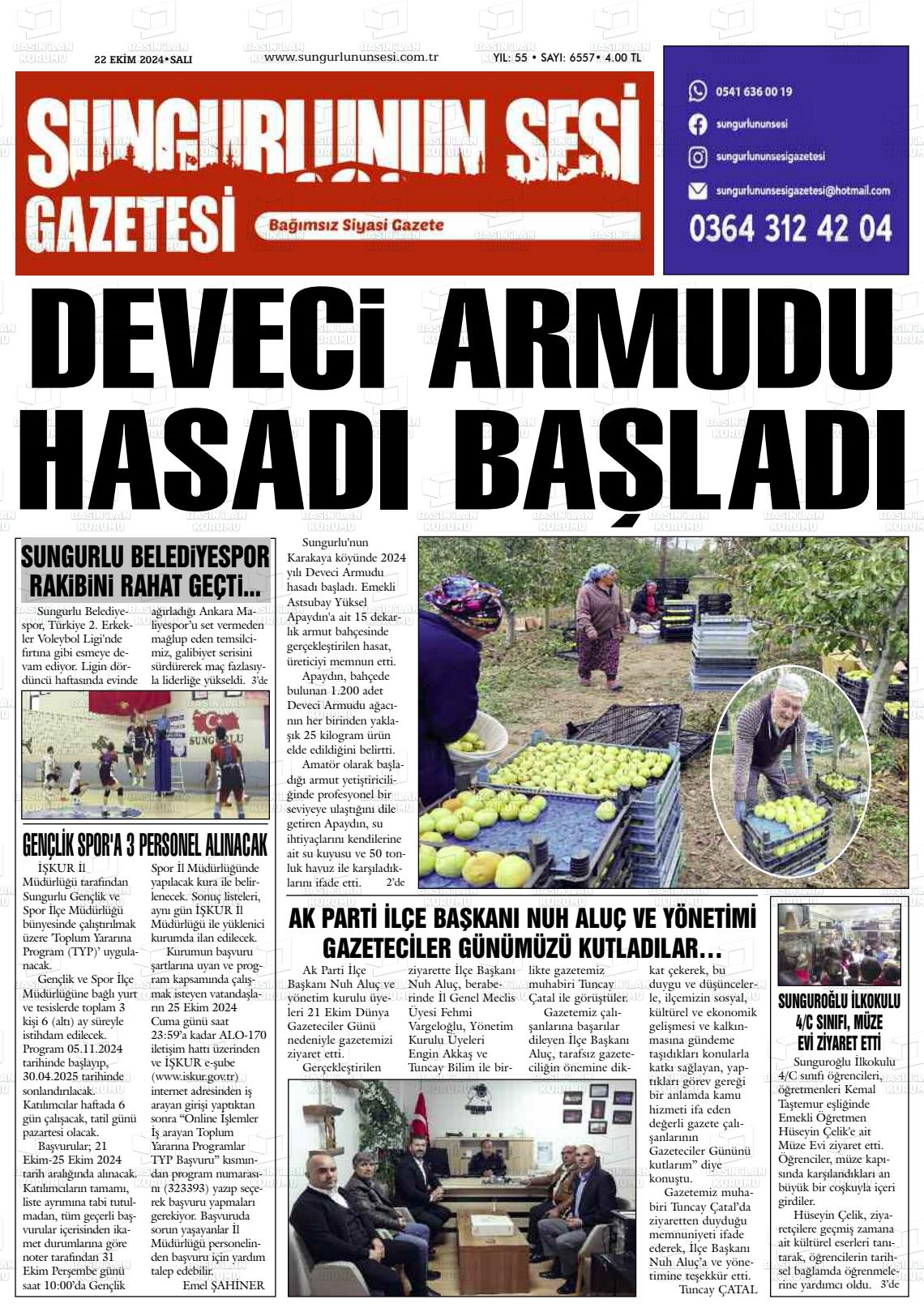 SUNGURLU'NUN SESİ Gazetesi