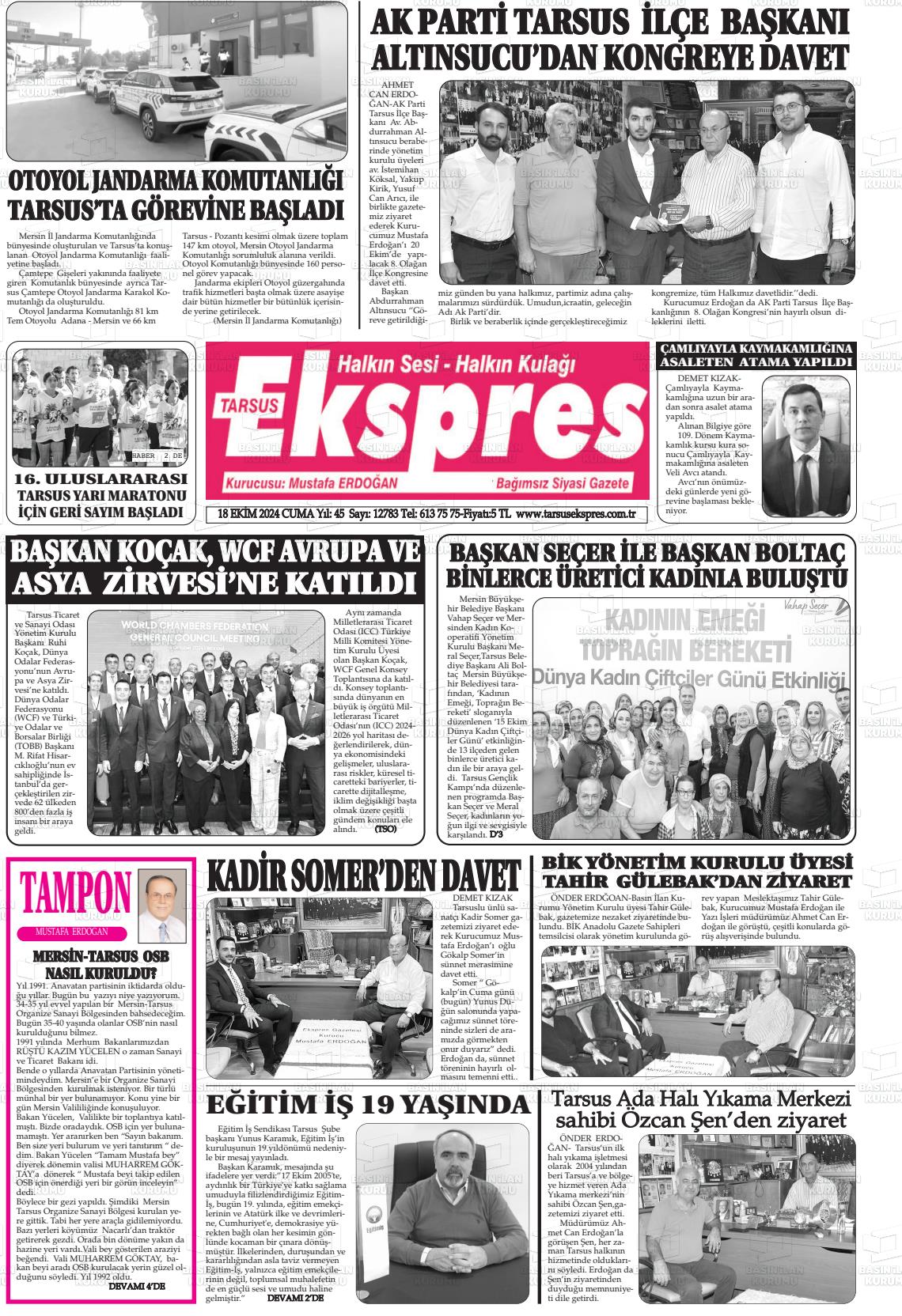 TARSUS EKSPRES Gazetesi