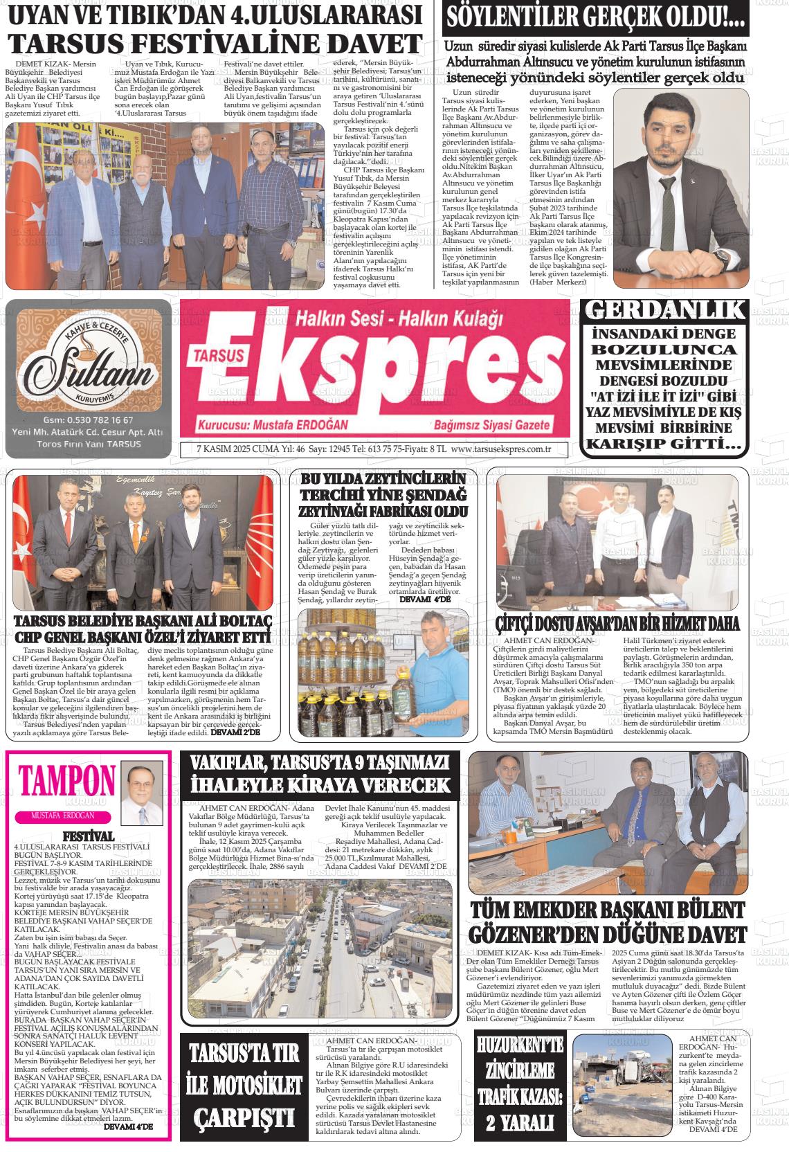 TARSUS EKSPRES Gazetesi