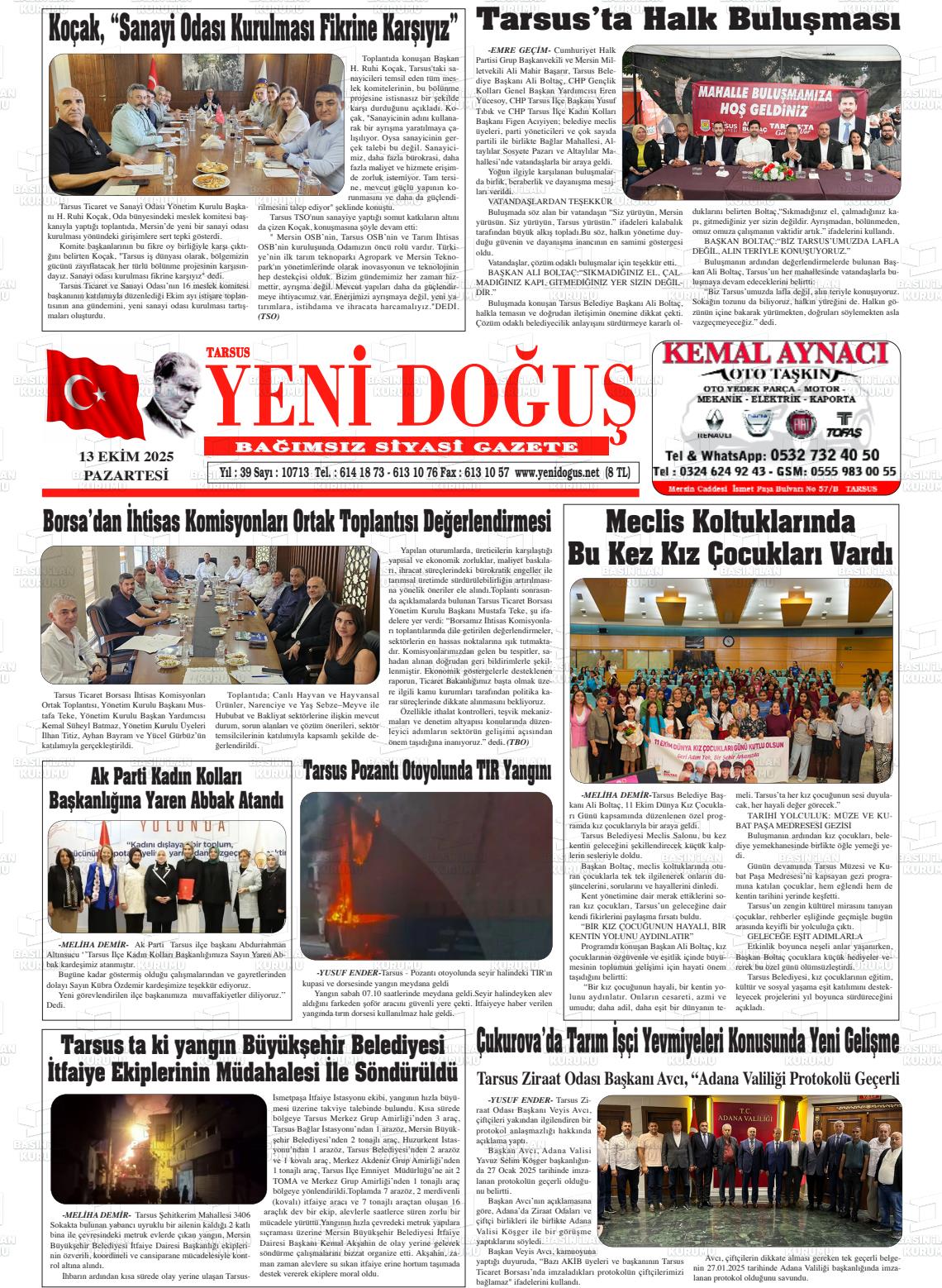 TARSUS YENİ DOĞUŞ Gazetesi