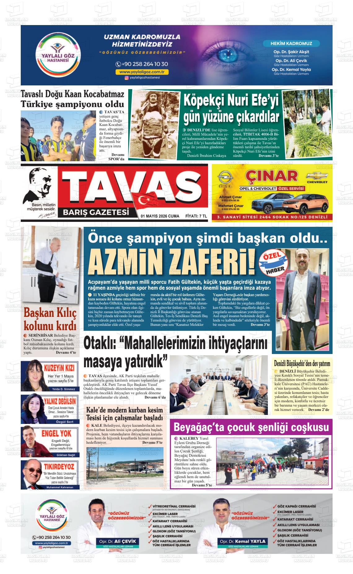 TAVAS BARIŞ Gazetesi