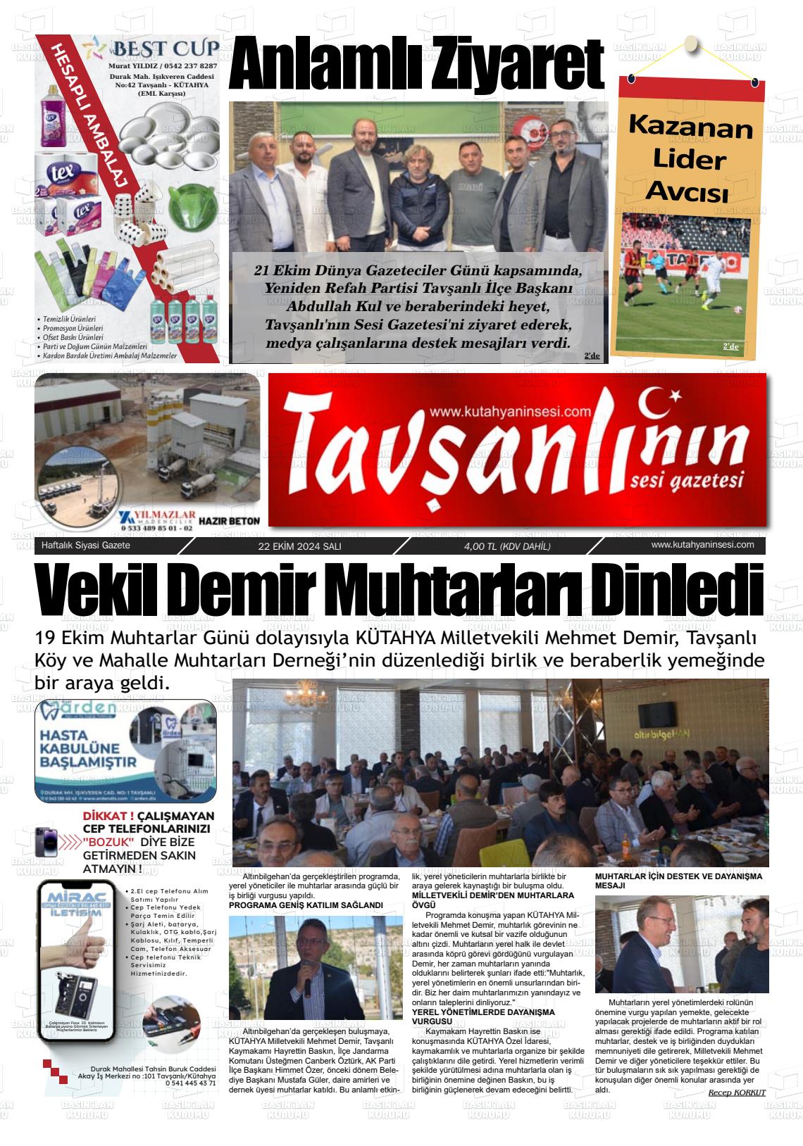 TAVŞANLININ SESİ Gazetesi