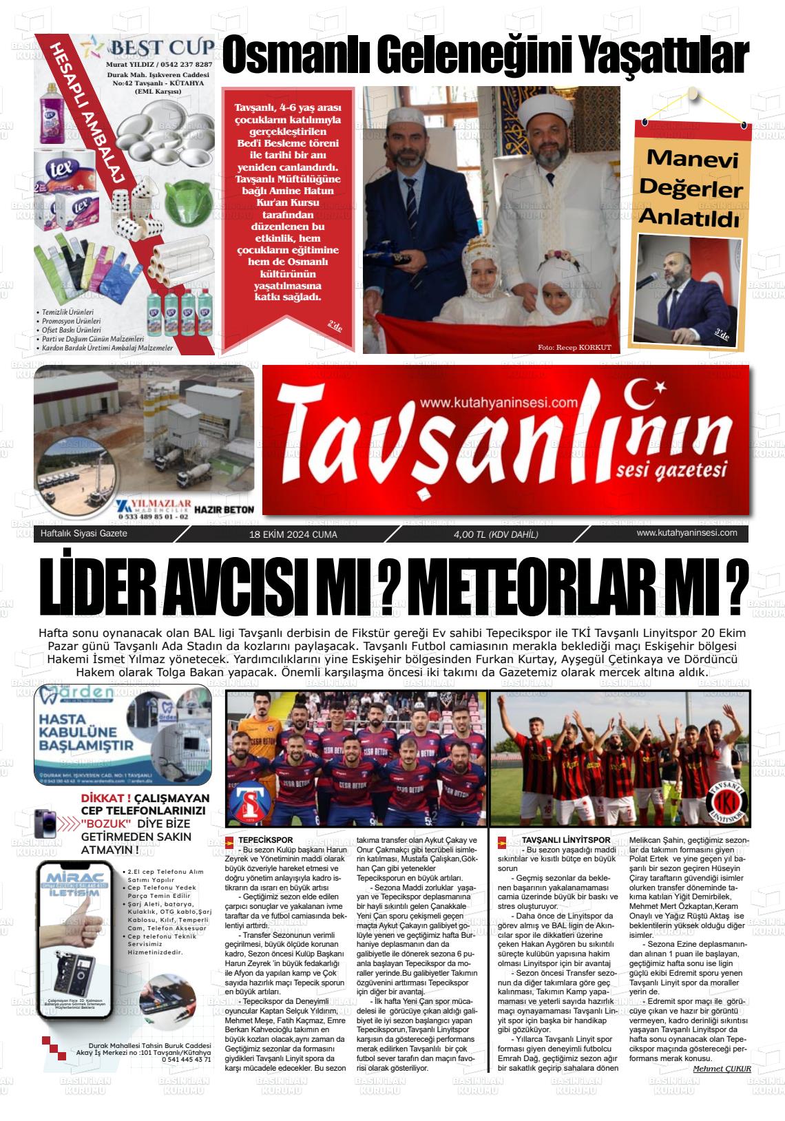 TAVŞANLININ SESİ Gazetesi