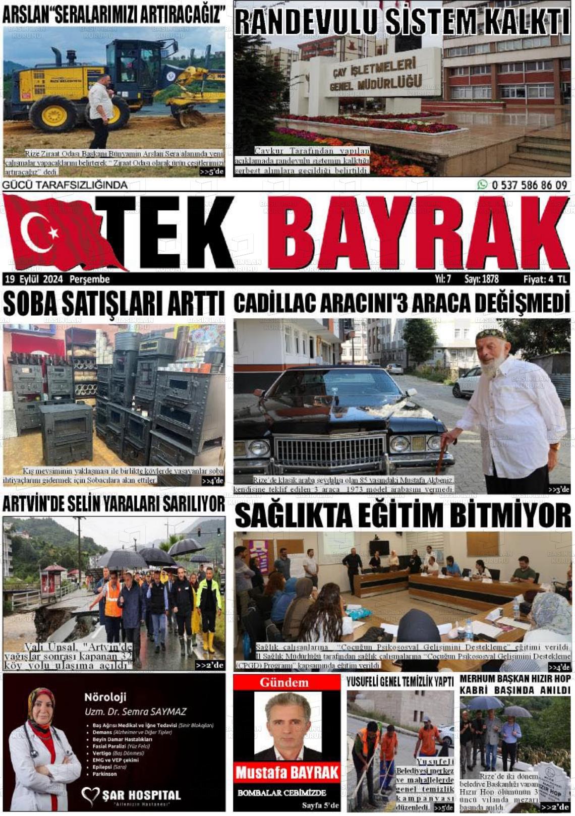 TEK BAYRAK Gazetesi