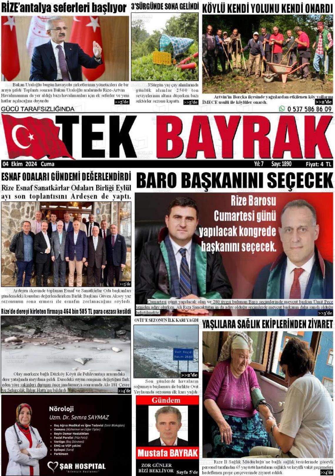 TEK BAYRAK Gazetesi