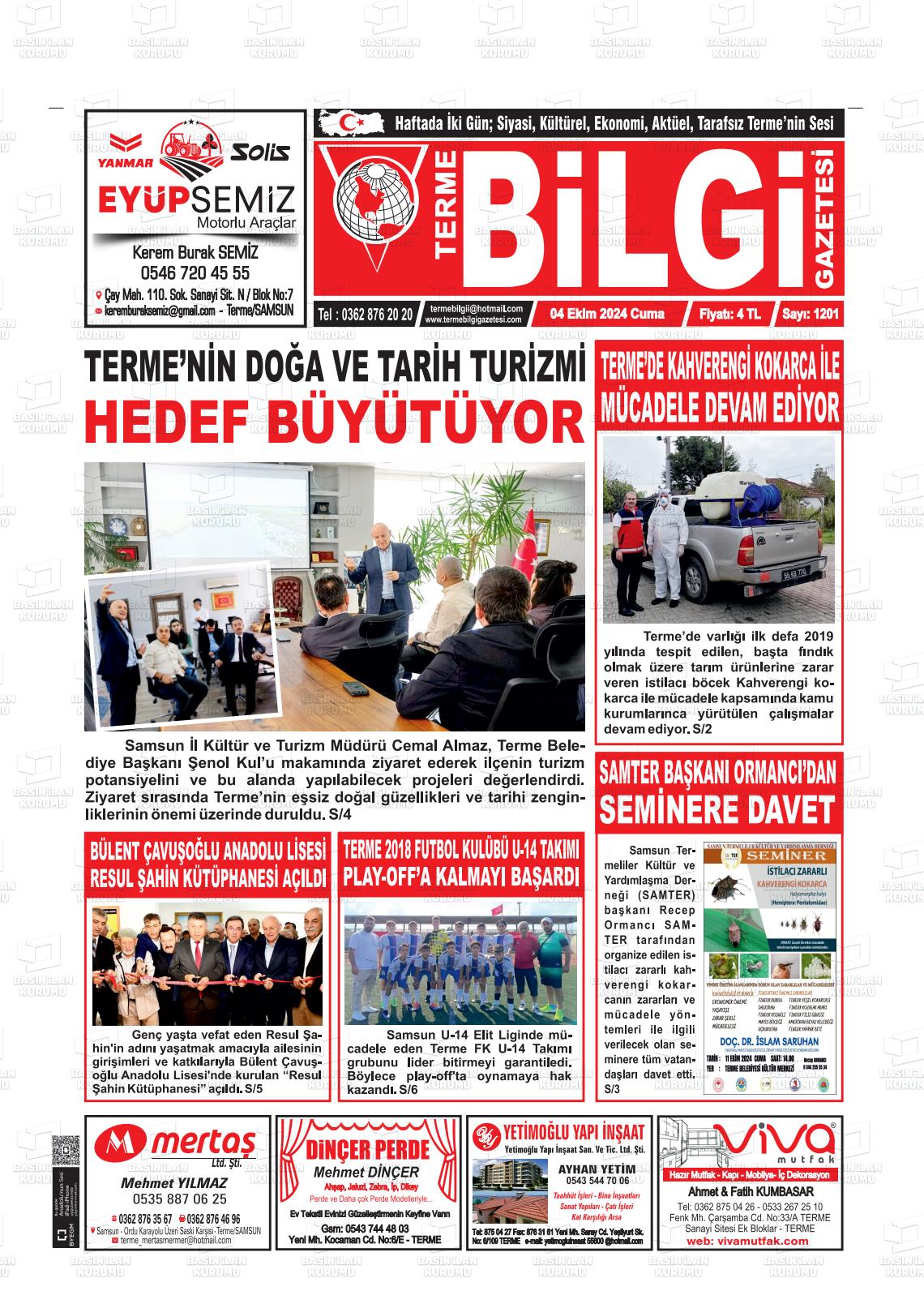 TERME BİLGİ Gazetesi