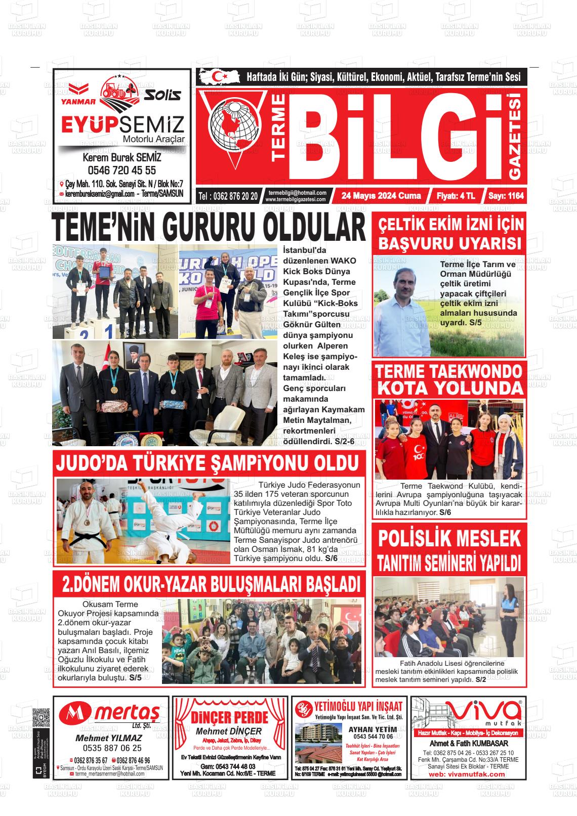 TERME BİLGİ Gazetesi