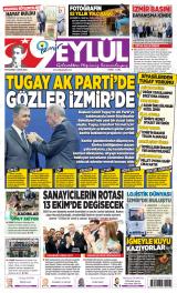 9 Eylül gazetesi 1. sayfa