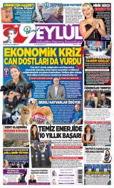 9 Eylül gazetesi 1. sayfa