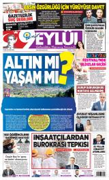 9 Eylül gazetesi 1. sayfa
