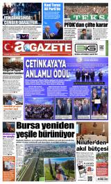 A Gazete gazetesi 1. sayfa