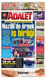 Adalet gazetesi 1. sayfa