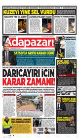 Adapazarı Akşam Haberleri gazetesi 1. sayfa