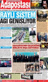 Adapostası gazetesi 1. sayfa