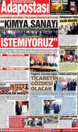 Adapostası gazetesi 1. sayfa