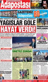 Adapostası gazetesi 1. sayfa