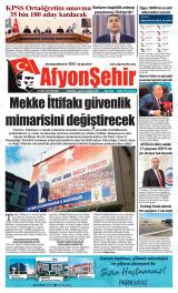 Afyonşehir gazetesi 1. sayfa