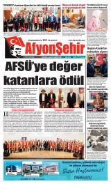 Afyonşehir gazetesi 1. sayfa