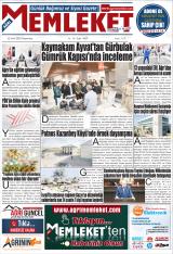 Ağrı Memleket gazetesi 1. sayfa
