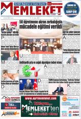 Ağrı Memleket gazetesi 1. sayfa