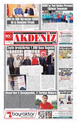 Akdeniz gazetesi 1. sayfa
