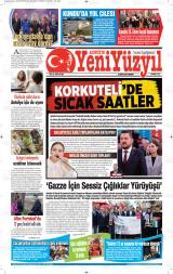 Akdeniz'de Yeni Yüzyıl gazetesi 1. sayfa