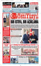 Akdeniz'de Yeni Yüzyıl gazetesi 1. sayfa