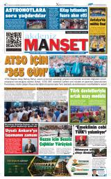 Akdeniz Manşet gazetesi 1. sayfa