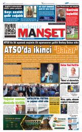 Akdeniz Manşet gazetesi 1. sayfa