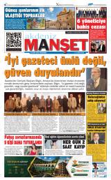 Akdeniz Manşet gazetesi 1. sayfa
